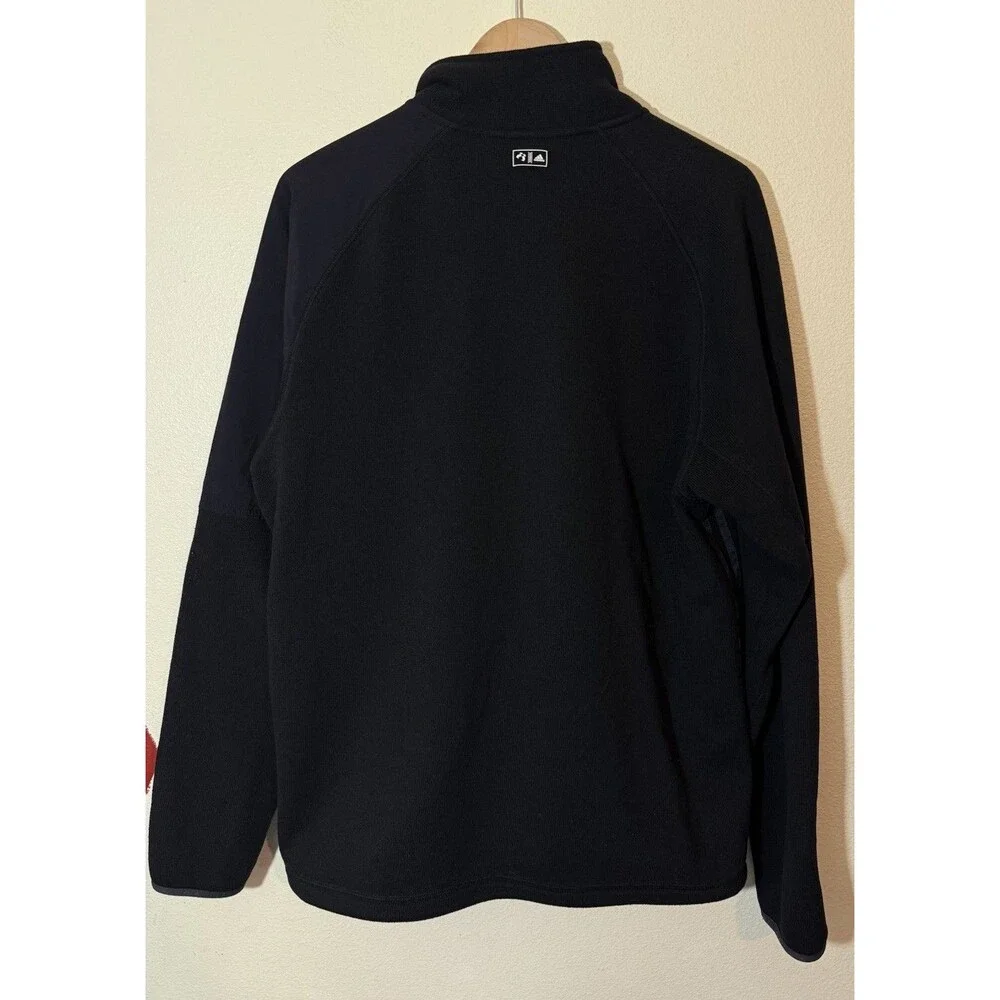 adidas Men's Full Zip Black Sweater / Sweatshirt - Size XL